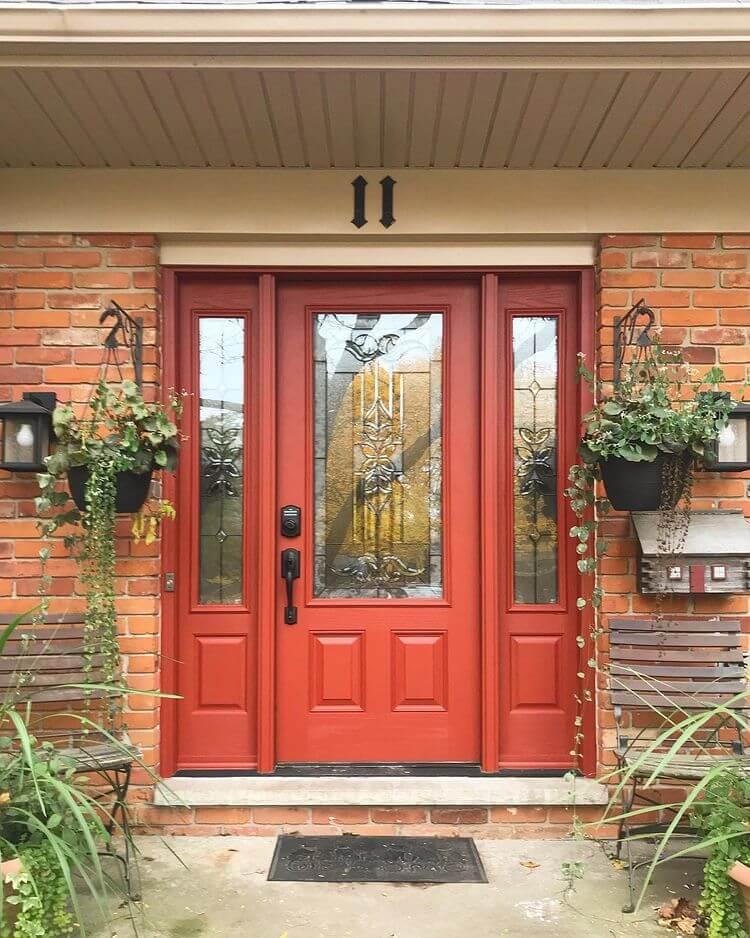 red doors